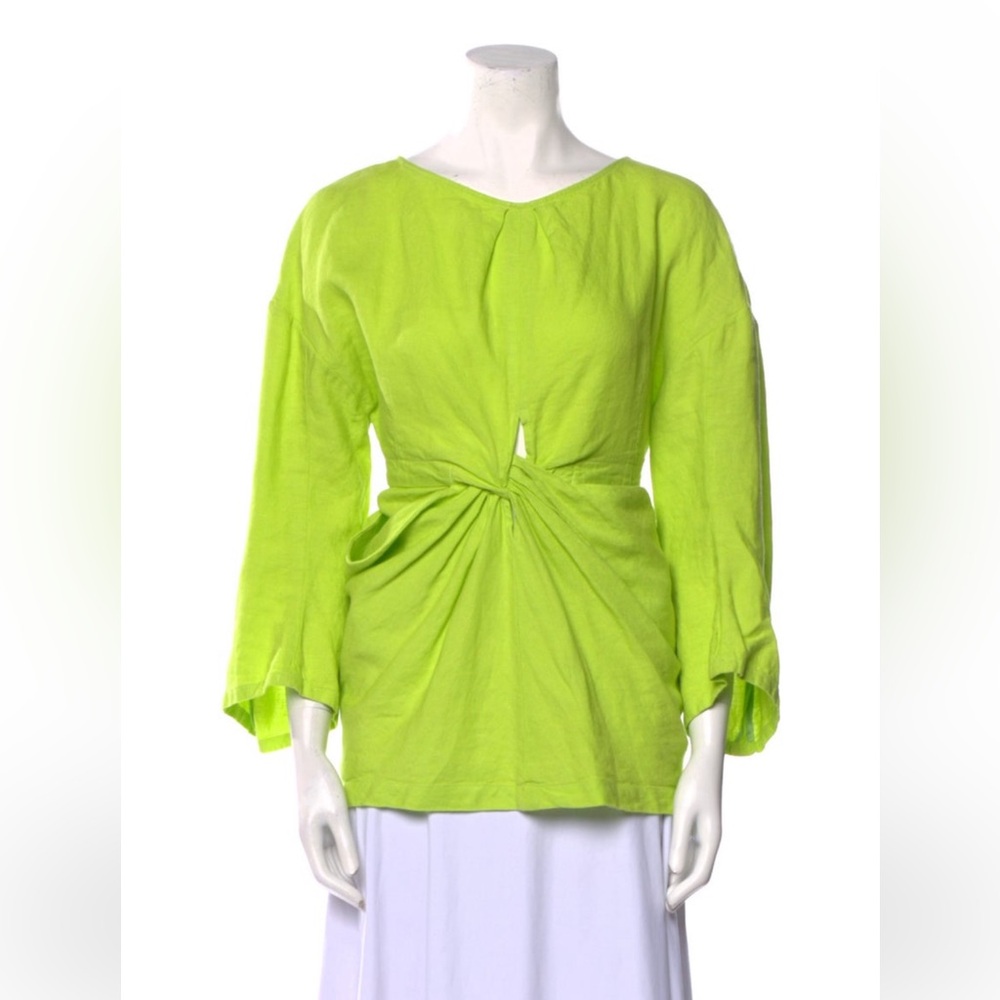 Rachel Comey scoop neck heavy linen top